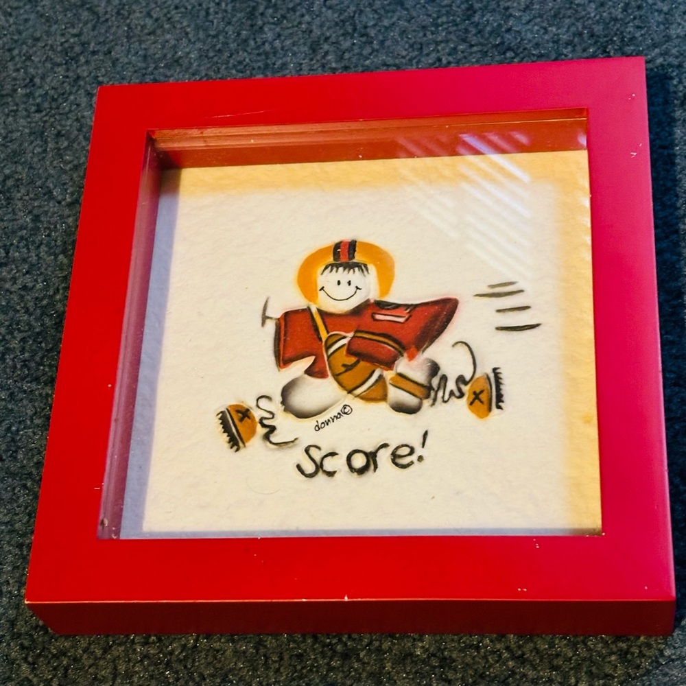 Kids Football Artwork. Measures 8.5 Inches Both Ways